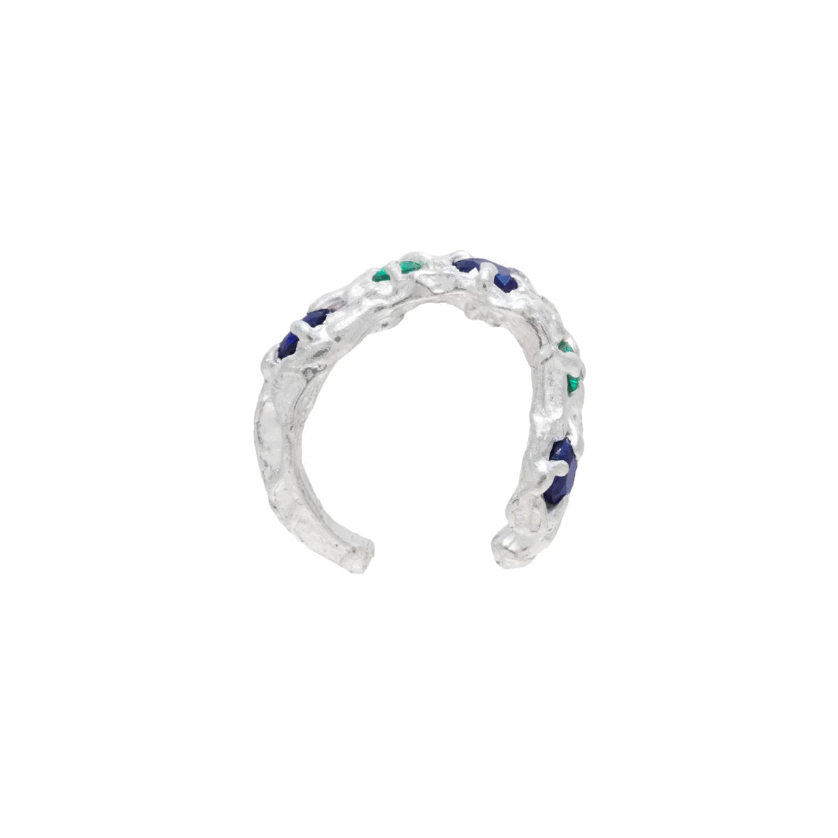 Nita Sapphire Emerald Argenti Cuff