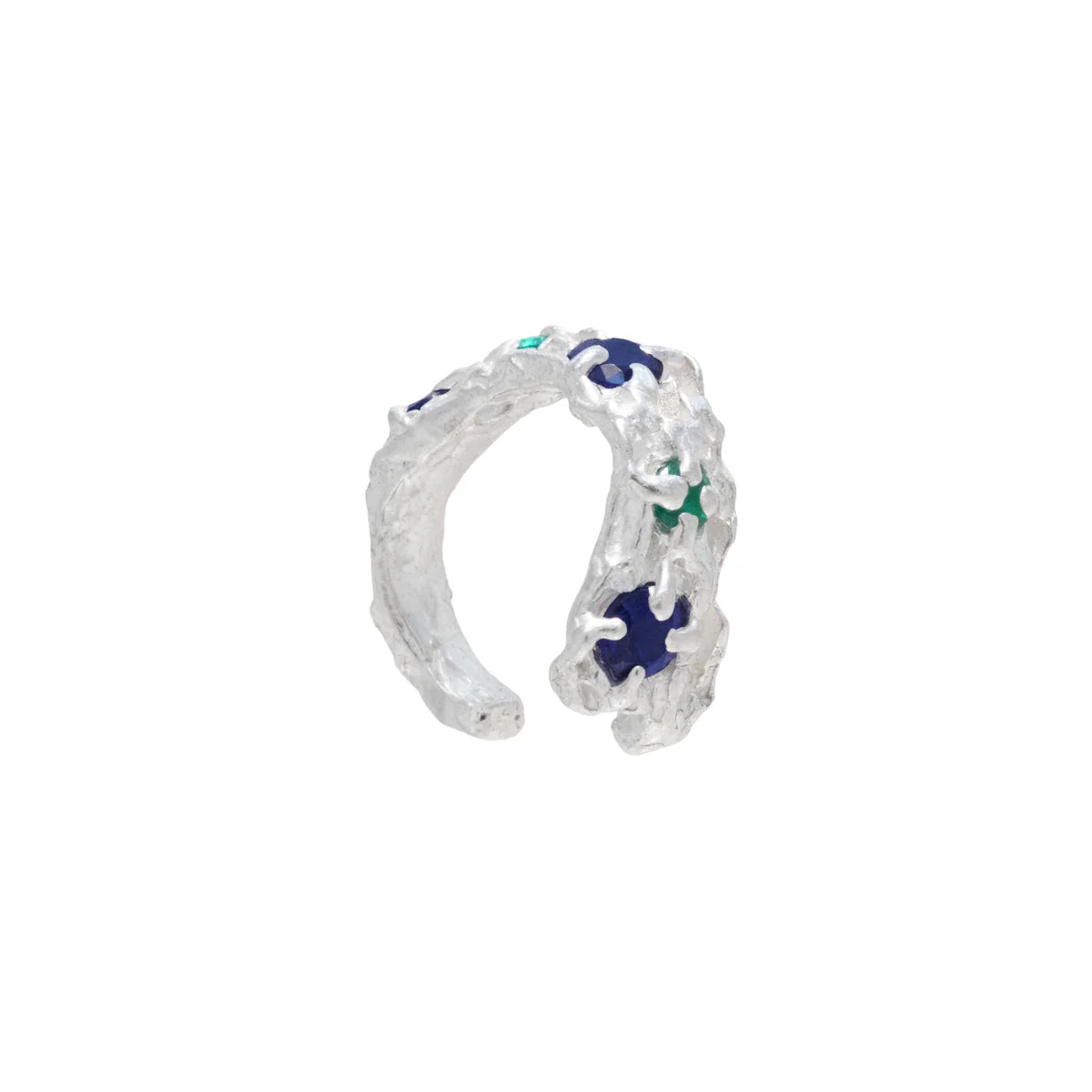 Nita Sapphire Emerald Argenti Cuff