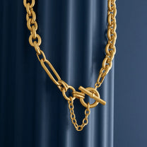 Chunky Gold T-Bar Chain