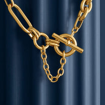 Chunky Gold T-Bar Chain