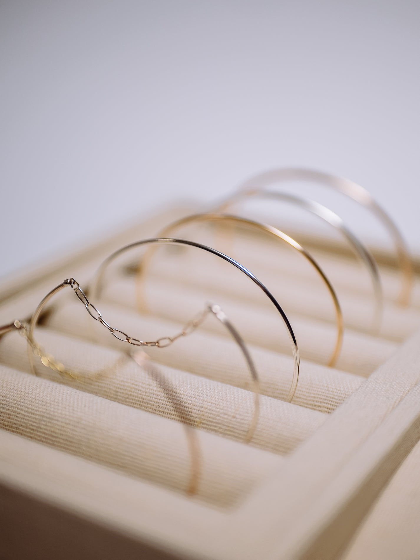 14Kt Yellow Gold Filled Round Wire Permanent Cuff