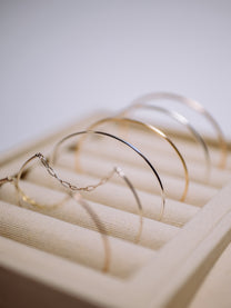 14Kt Yellow Gold Filled Round Wire Permanent Cuff