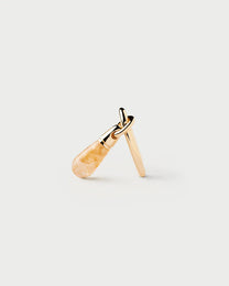 Yellow Aventurine Jupiter Single Hoop
