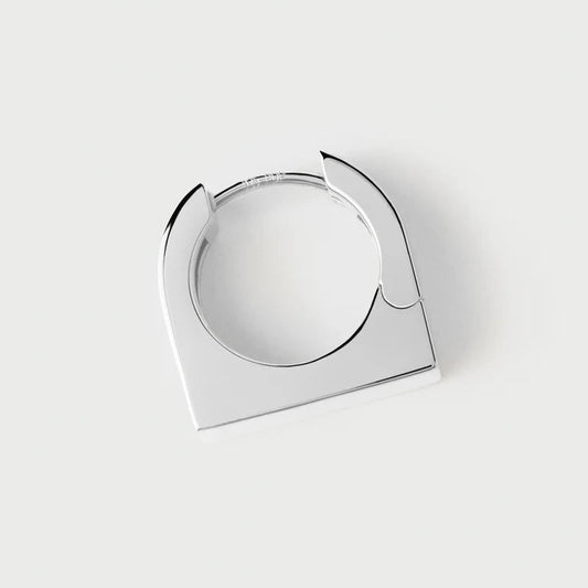New York silver hoops