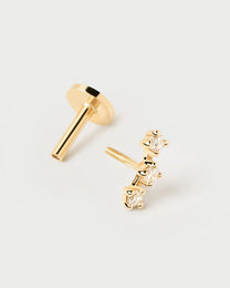 Diamonds and gold Brooklyn Single Earring
