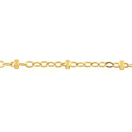Amsterdam - 1.5mm Flat Oval Cable with 2mm Bead