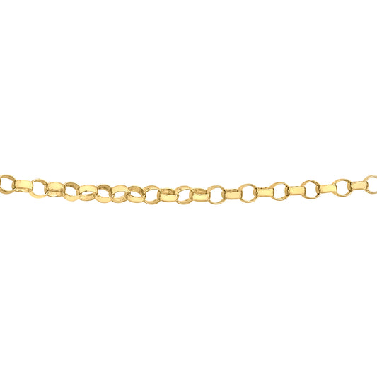 New York - 9ct Yellow Gold 1.3mm Round Belcher