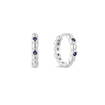 Riva White Gold Plated Hoop Earring