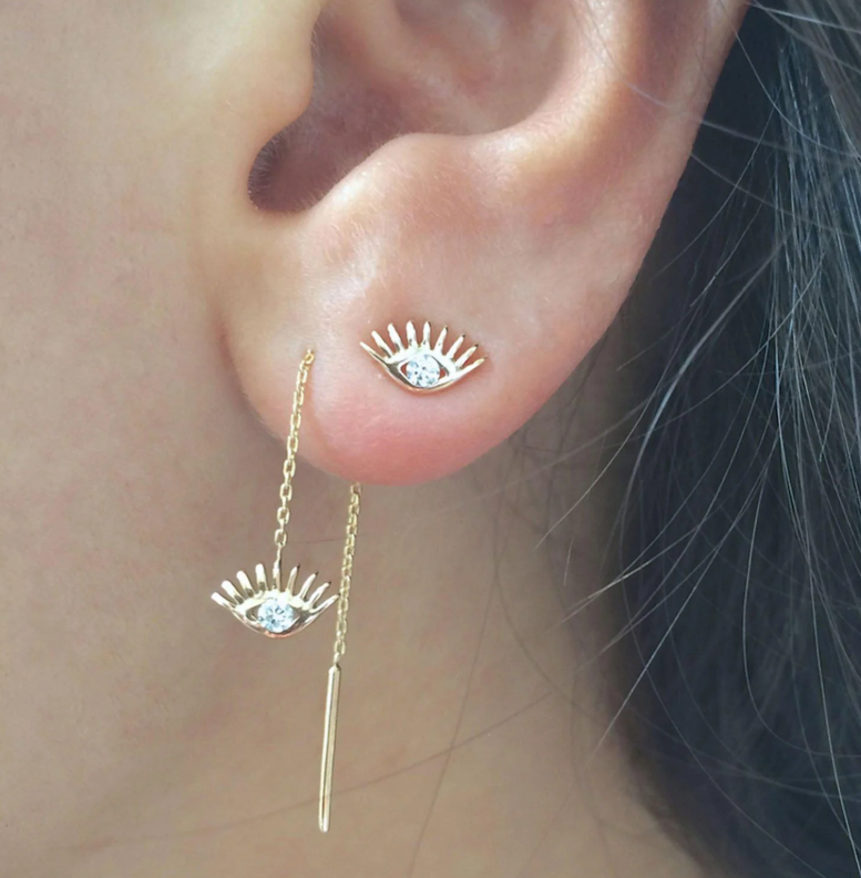 Evil Eye Maxi Stud Earring