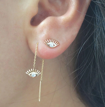 Evil Eye Maxi Stud Earring