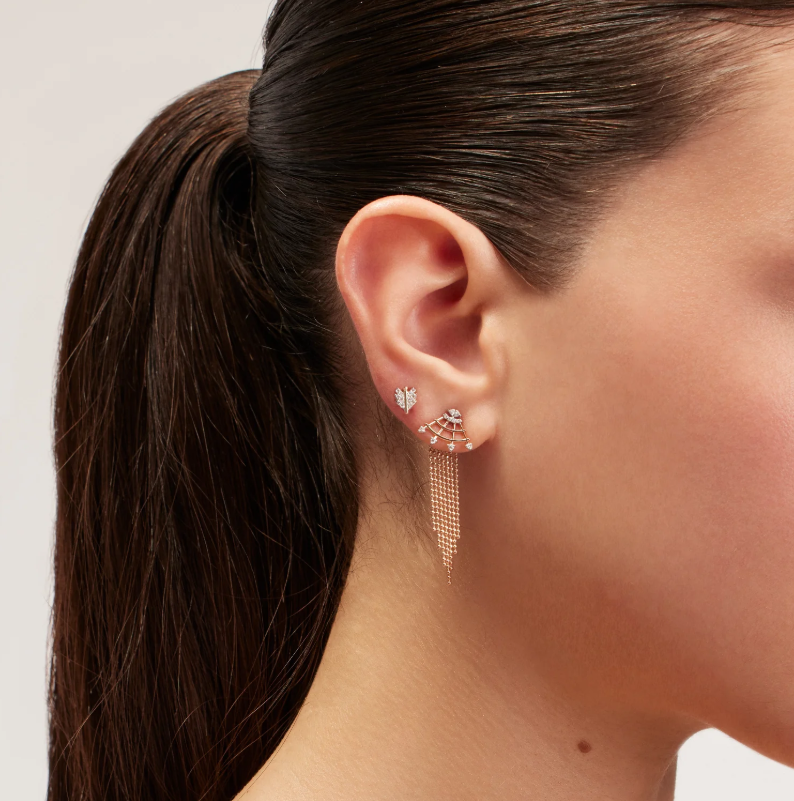 Mini Quill White Diamond Piercing 8.00mm