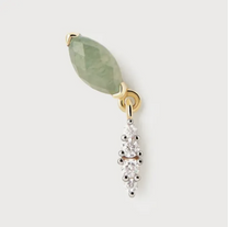 Green Aventurine Ginger Single Earring