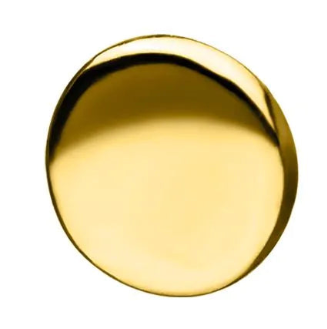 14Kt Solid Gold Threadless Disk Top