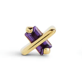 Amethyst Butterfly Kiss Earring (Small)