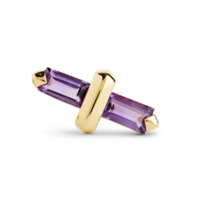 Amethyst Candy Kiss Earring (Large)