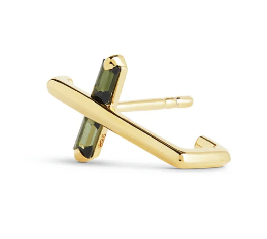 Gold and Tourmaline Angel Kiss Earring