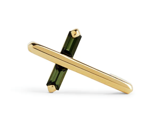 Gold and Tourmaline Angel Kiss Earring