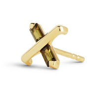 Gold and Tourmaline Butterfly Kiss Earring (Large)