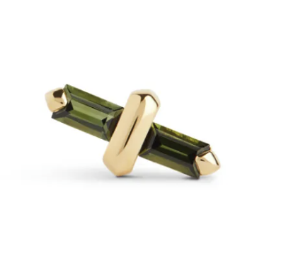 Gold and Tourmaline Candy Kiss Earring (Large)