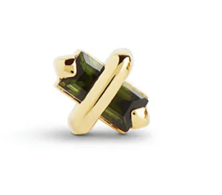 Gold and Tourmaline Candy Kiss Earring (Small)