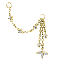 Gold LANI Droplet Chain Charm