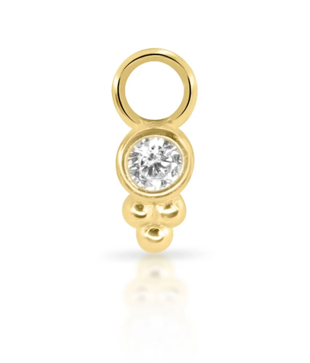 Gold CALI Boho Bead Charm