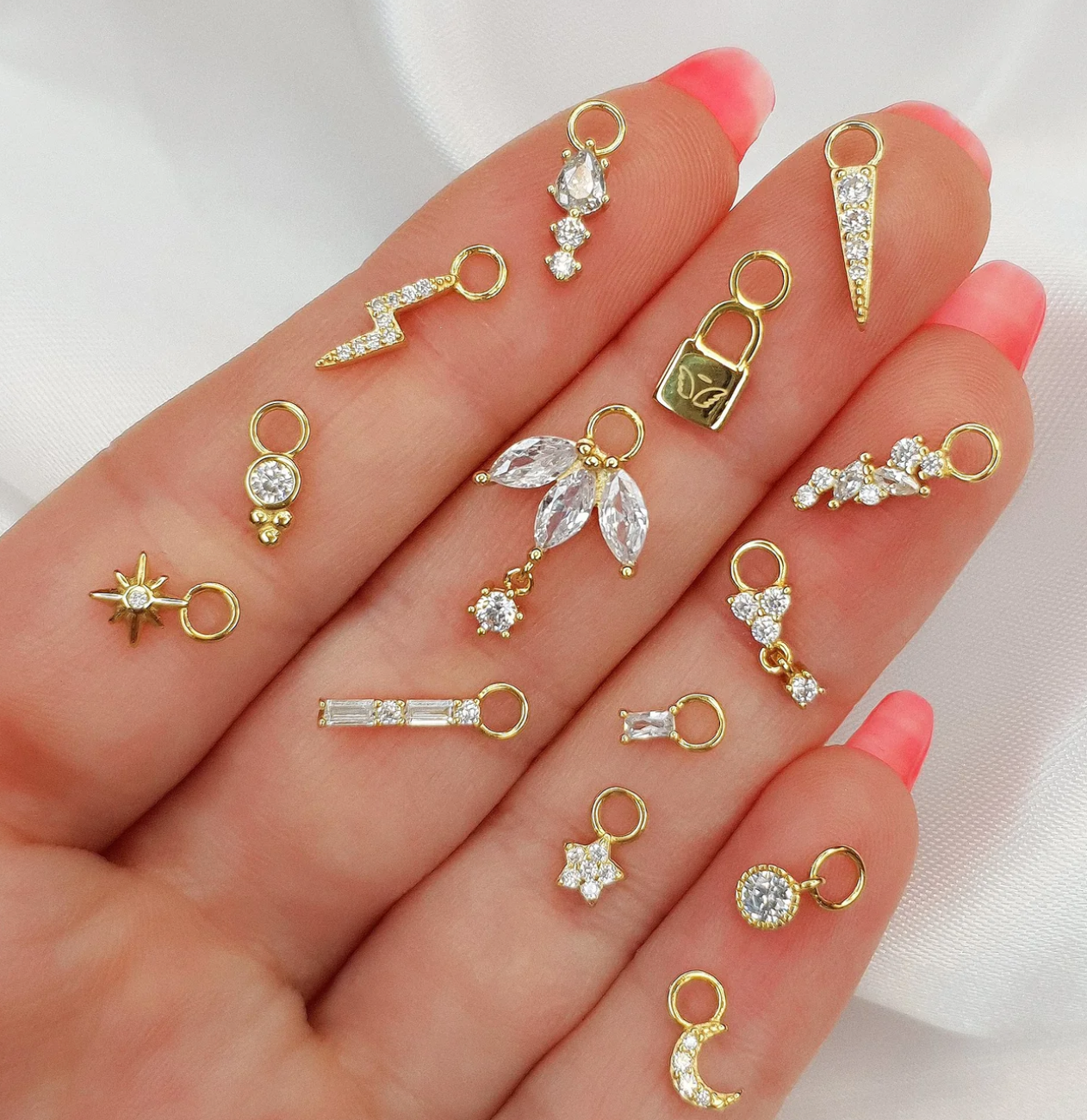 Silver LANI Droplet Charm