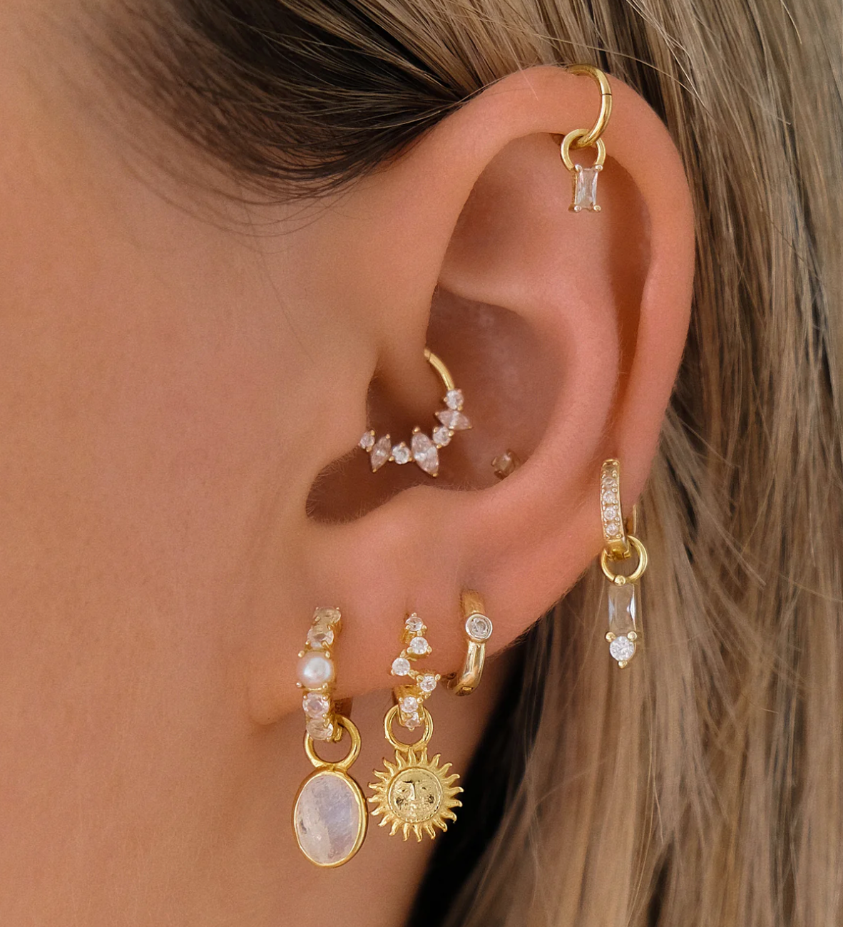 Gold FEYA Daith Hoop