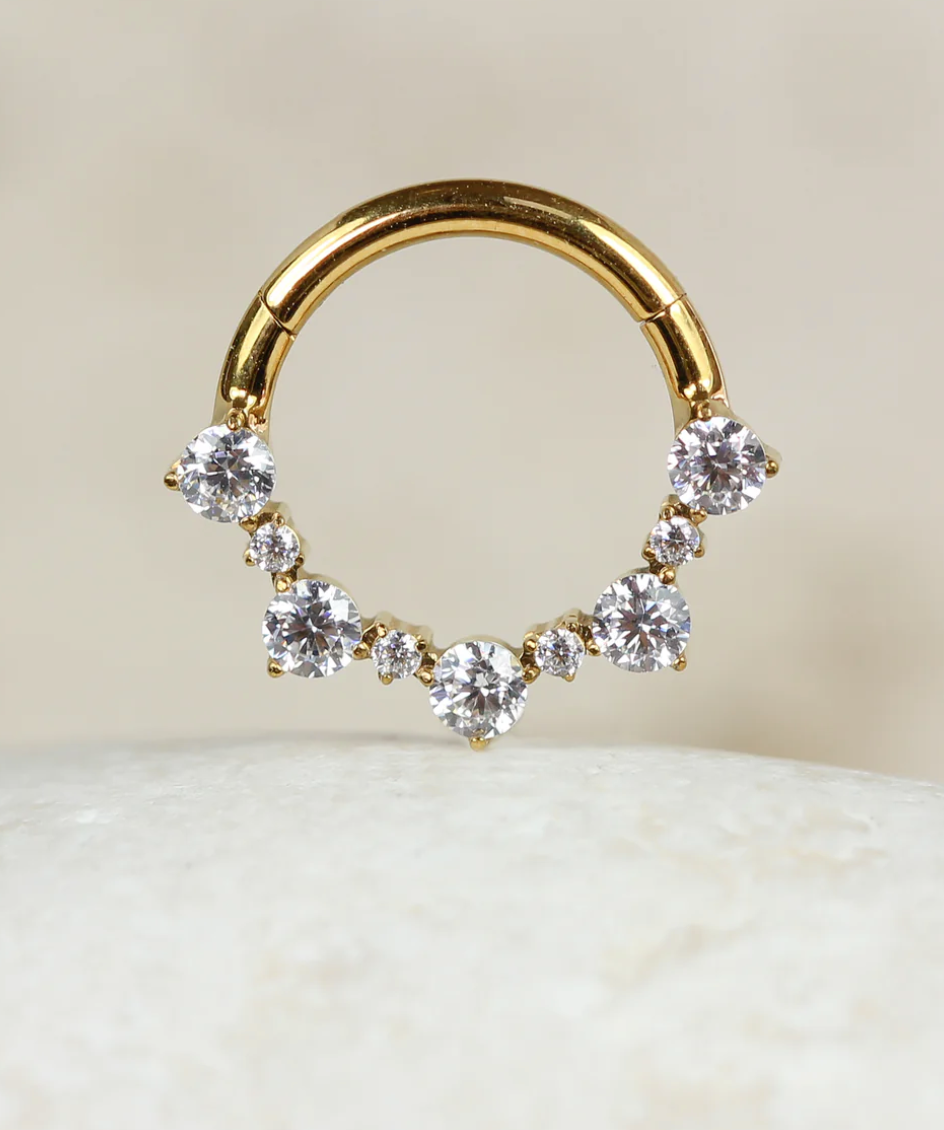 Gold CAMILLE Daith Hoop