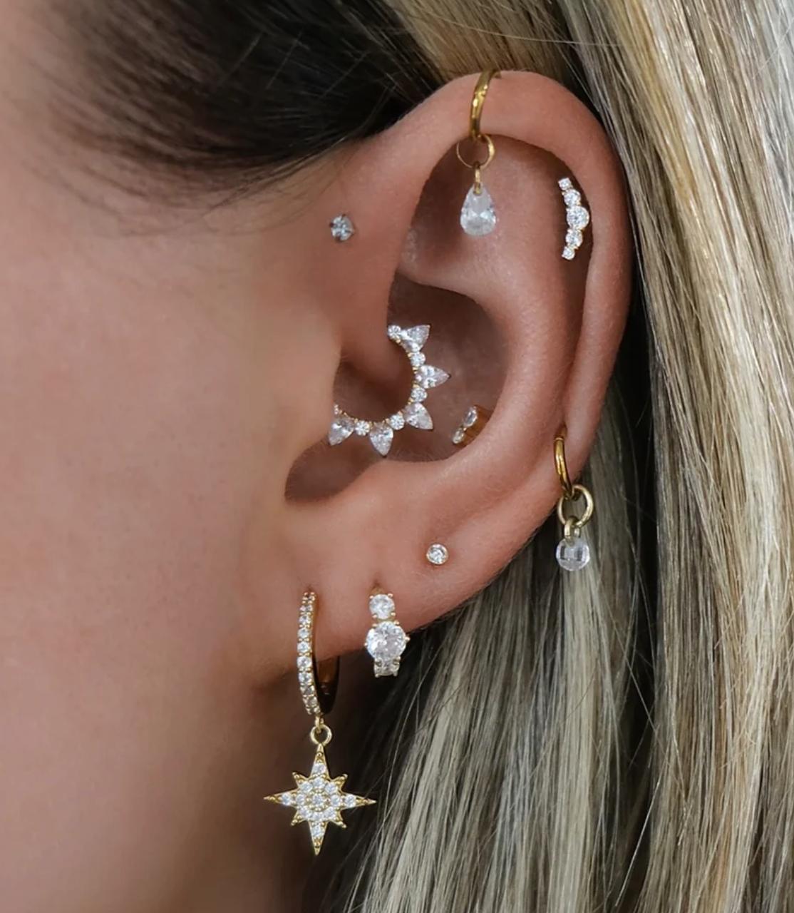 Gold GISELLE Daith Hoop