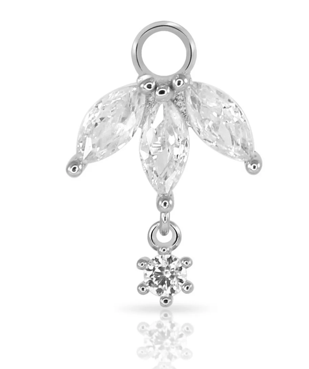 Silver LANI Droplet Charm