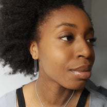 Silver Starburst Threader Earrings