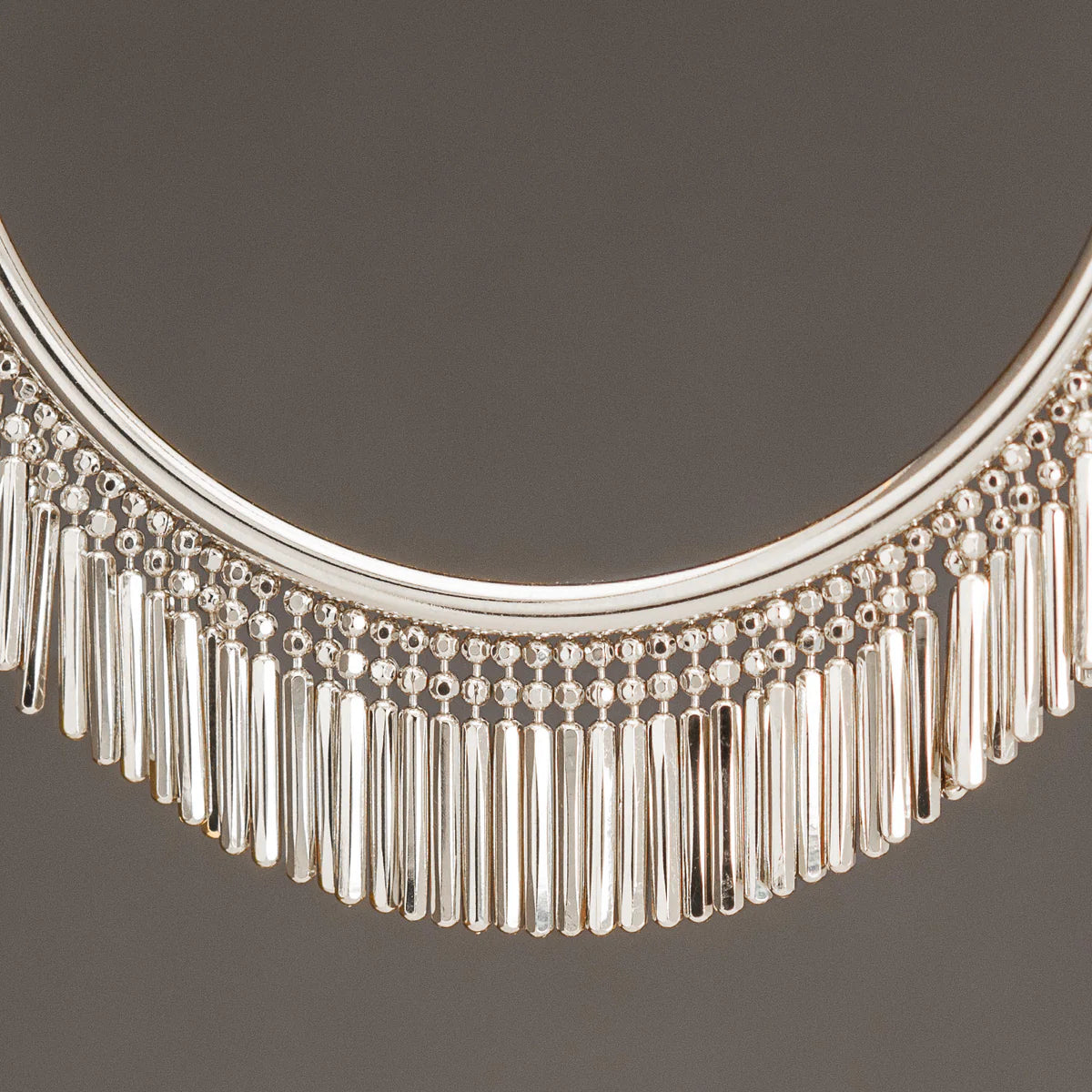 Silver Tassle Bangle