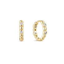 Stellar Yellow Gold Plated Hoop Earring