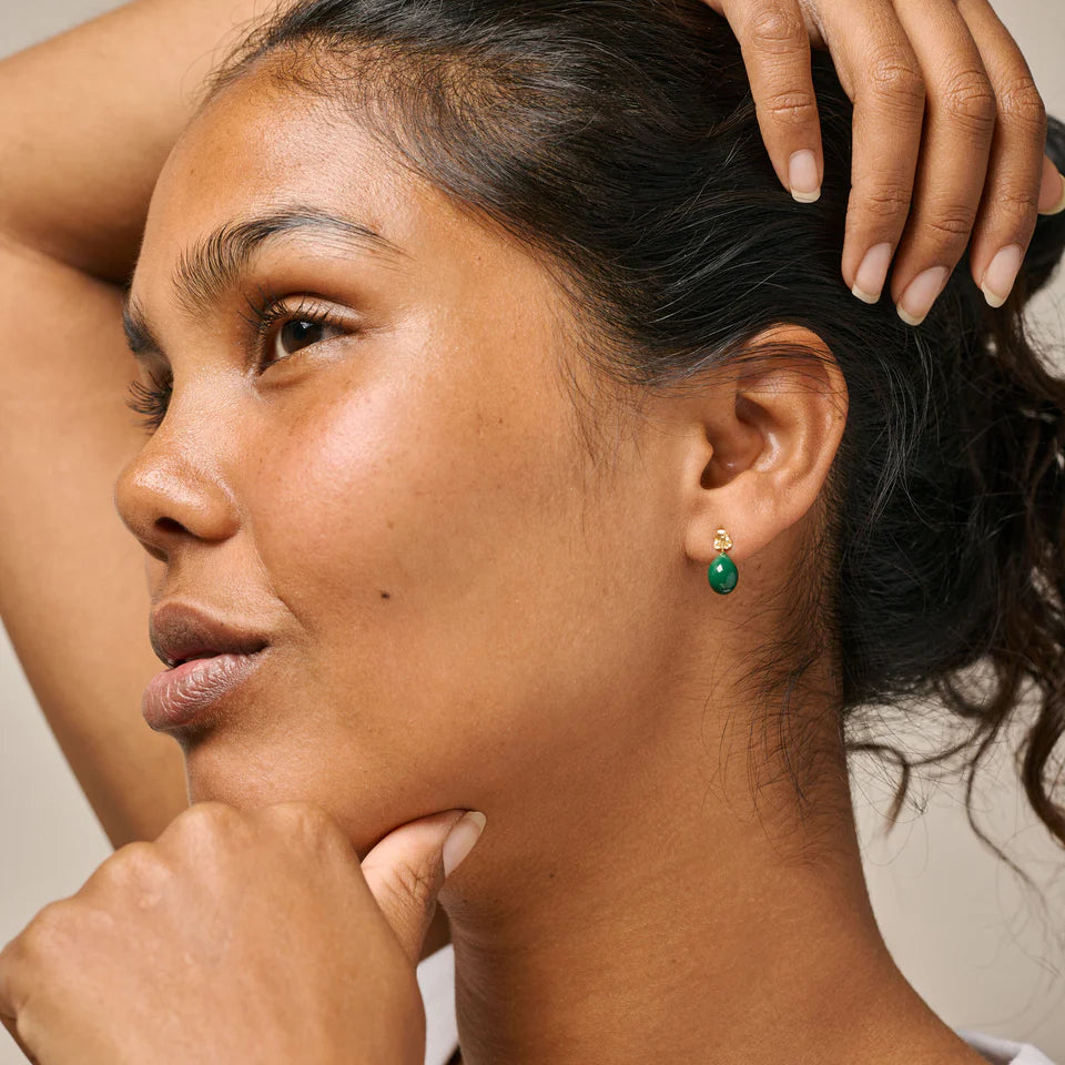 Poe Petrol Green Studs