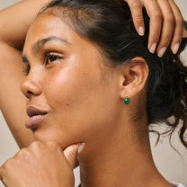 Poe Petrol Green Studs