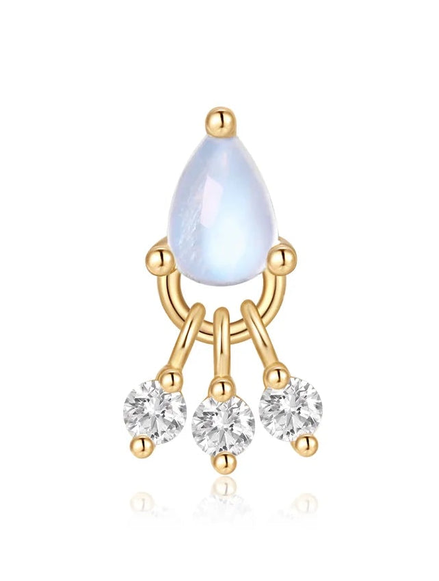 Tinsel - Moissanite / Blue