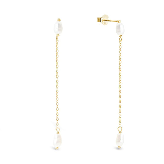 Joya yellow gold and fresh water pearl (single)