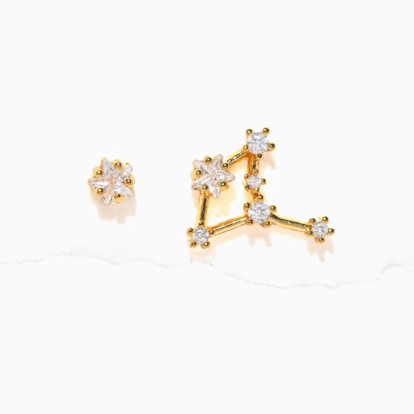 Constellation Studs - Gold / Virgo