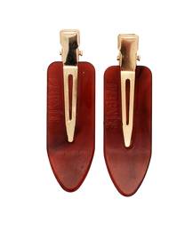 Delicate Red Hairpins (Pair)