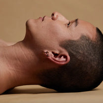 Gold and Tourmaline Butterfly Kiss Earring (Small)