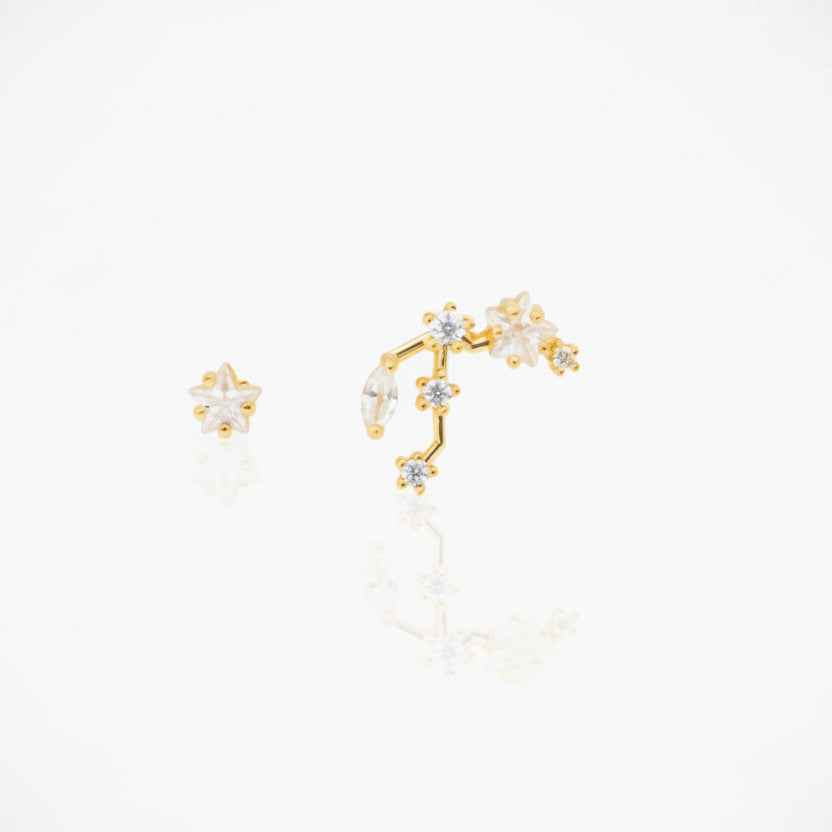Constellation Studs - Gold / Aquarius