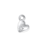 Heart of Gold Charm - Sterling Silver