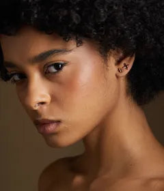 Gold and Topaz Butterfly Kiss Earring (Small)