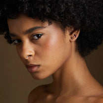 Gold and Tourmaline Butterfly Kiss Earring (Small)