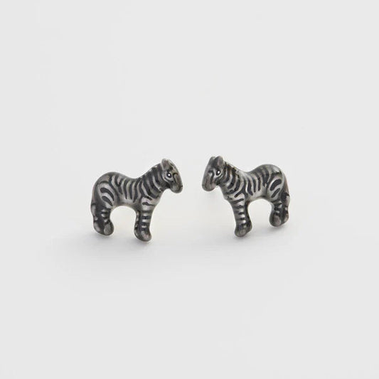 Zebra Stud Earrings