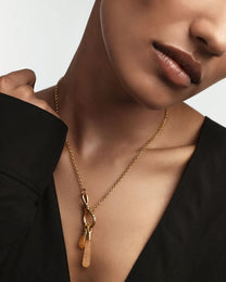 Yellow Aventurine Large Drop Pendant