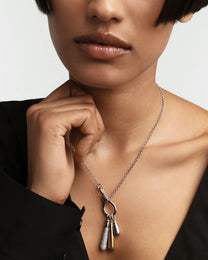 Stacker Clasp Silver Chain Necklace