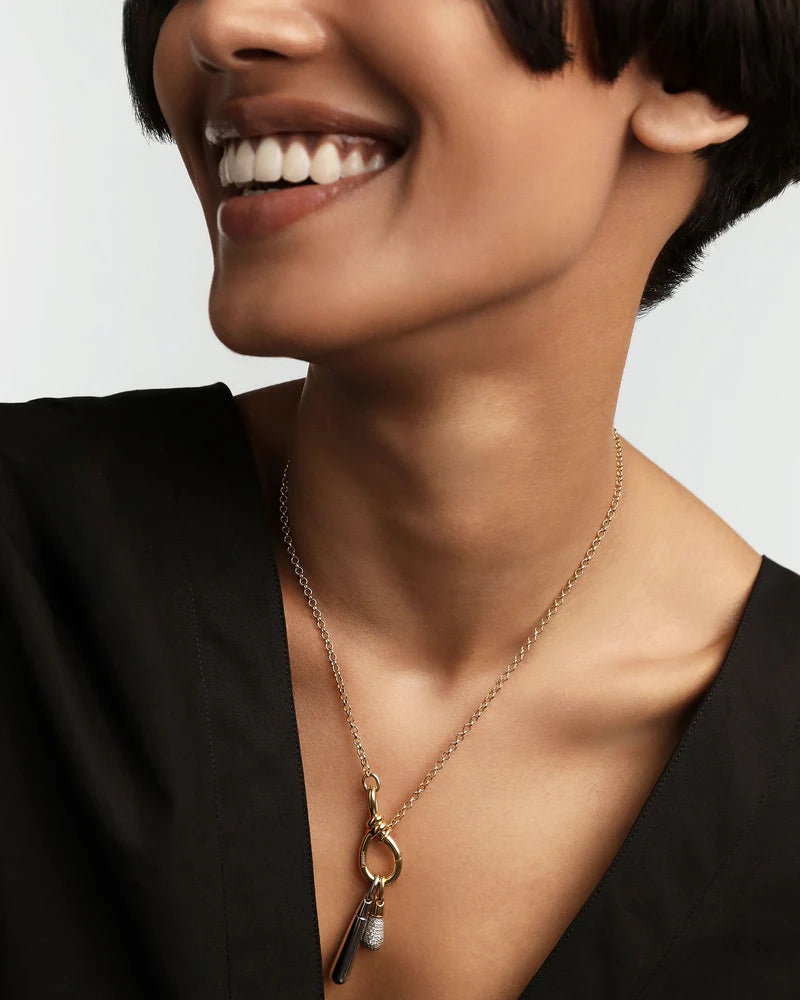 Large Drop Silver Pendant