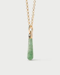 Green Aventurine Large Drop Pendant